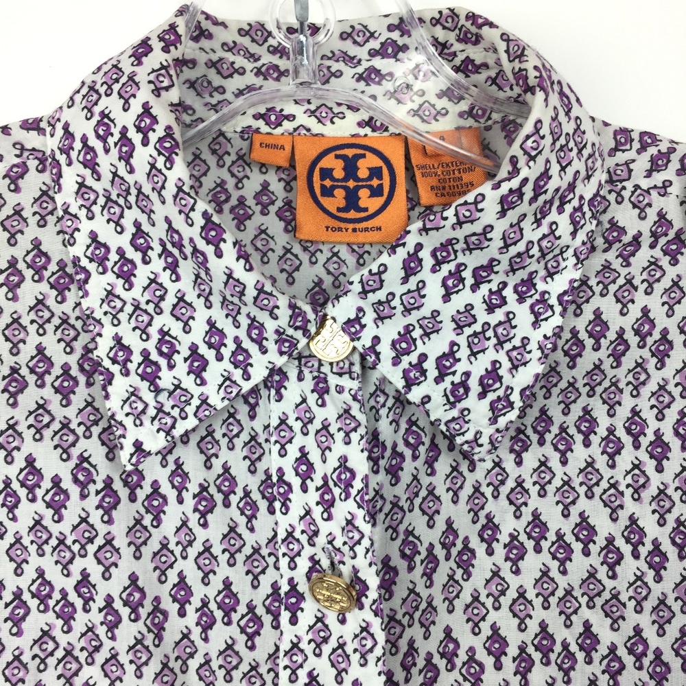 Tory Burch Geometric Print Button Down Shirt - image 2